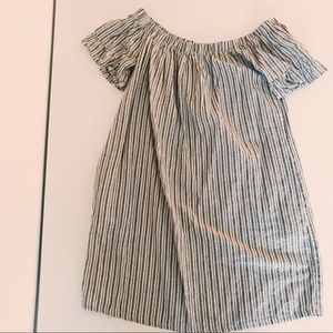 Striped Off-The-Shoulder Dress